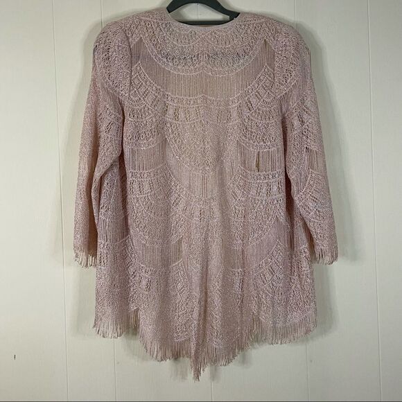 Vintage 70’s Damianou Crochet Scalloped Fringe Maxi Dress and Jacket - Picture 13 of 13